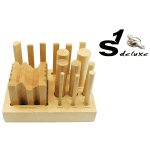 Wooden doming dapping swage block set S1 Deluxe DomeXX-16