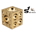 4x4 Inch Reversible Bench Block - Steel & Rubber Jewelry Making Tool For Stamping & Forming