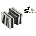 Swage block / steel grooving block 2.5 x 2.5 Zoll