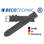 Beco Technic Watch Strap 20mm anthracite / steel
