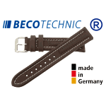Beco Technic Watch Strap 24mm brown / steel
