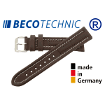 Beco Technic Watch Strap 18mm brown / steel