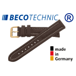 Beco Technic Watch Strap 24mm brown / gold