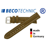 Beco Technic Watch Strap 24mm cognac / steel
