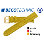 Beco Technic Watch Strap 24mm yellow / gold