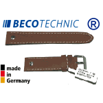 Beco Technic CHRONO Watch Strap 22mm light brown