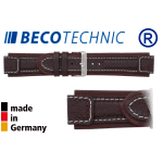 Beco Technic watch strap Terrasco calf 18 mm brown