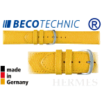 Beco Technic watch strap HERMES yellow 20mm steel