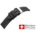 Panerai-style watch strap ROYAL AERONAUTICAL black 24