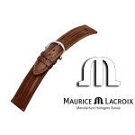 MAURICE LACROIX TEJU watch strap 20mm brown / steel