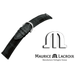 Maurice Lacroix watchstrap LOUISIANA black / steel 18