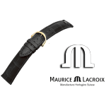 Maurice Lacroix watchstrap LOUISIANA black / gold 18