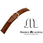 Maurice Lacroix watchstrap LOUISIANA cognac / steel 18