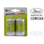 2x Becocell LR20 Batteries for Beco Battery Pack