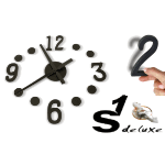 S1 Deluxe wall clock kit 3D Effect DIY